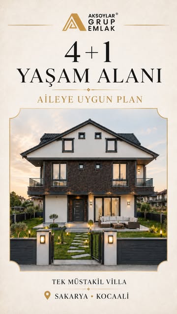 Aksoylar Grup: 4+1 yaşam alanı villa tanıtımı